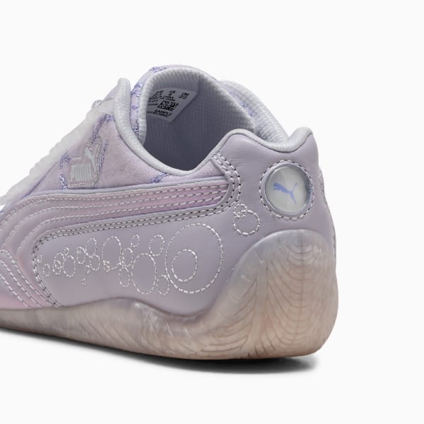 Tenis PUMA x WICKED Speedcat Goodness para niños grandes, Lilac Crush-Silver Mist-Intense Lavender, extralarge