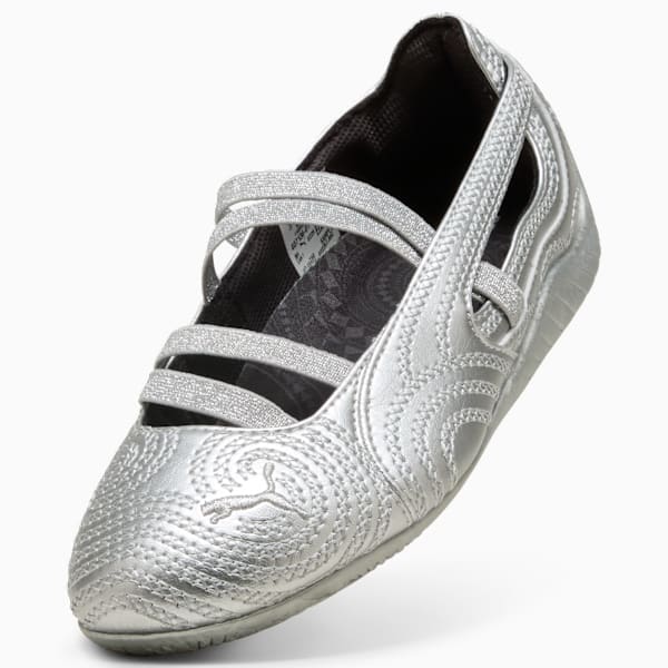 Pantoufles PUMA x WICKED Speedcat Ballet Silver Enfant et adolescent, PUMA Silver-Cool Mid Gray-Flat Dark Gray, extralarge