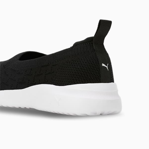 Adelina Knit Women's Ballerinas, PUMA Black-PUMA White, extralarge-IND