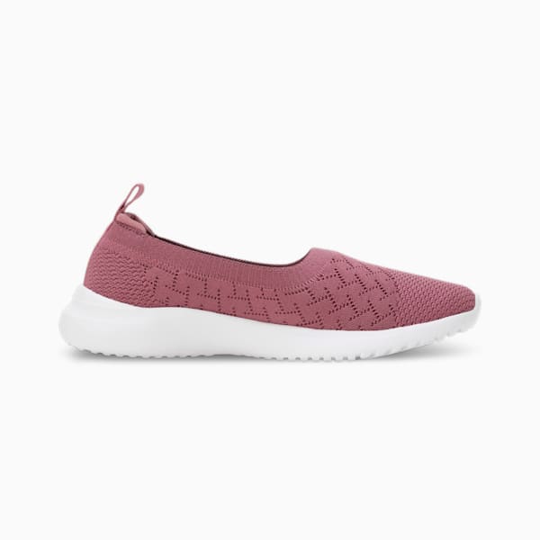 Adelina Knit Women's Ballerinas, Grape Mist-PUMA White, extralarge-IND