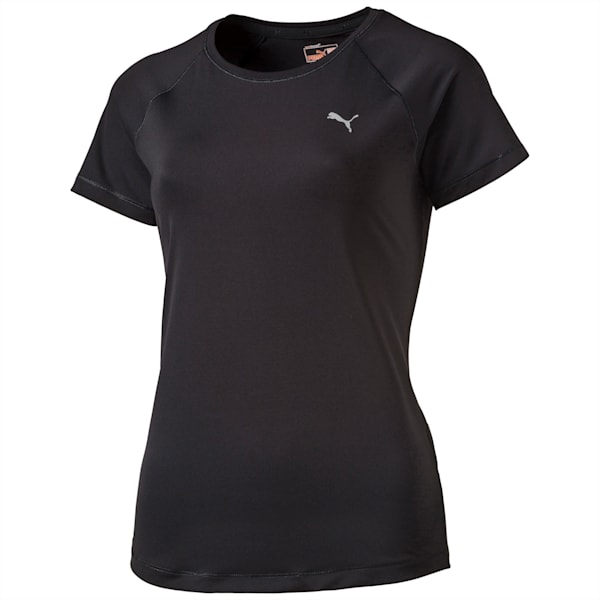 Women's Training T-Shirt, black, extralarge-IND