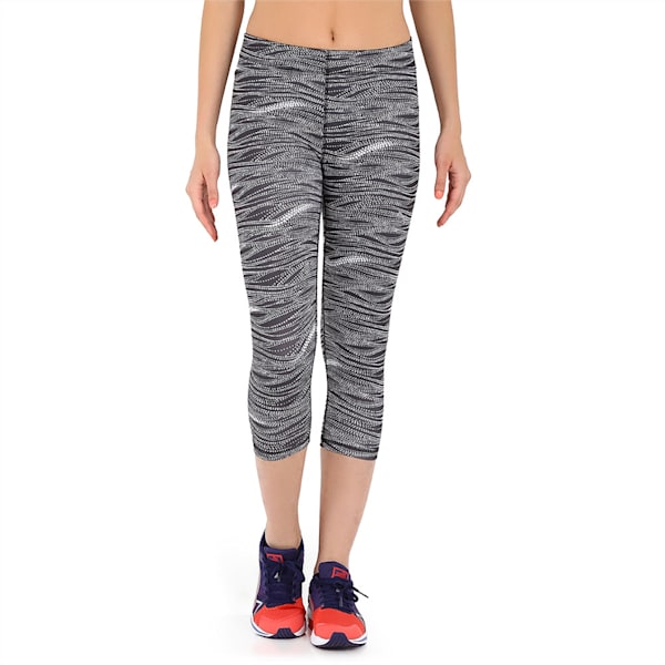 Active Training Women's All Eyes On Me 3/4 Tights, white-black, extralarge-IND