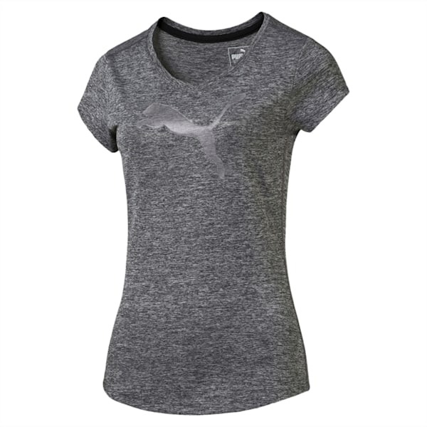 Active Training dryCELL Women's Heather Cat T-Shirt, black heather, extralarge-IND