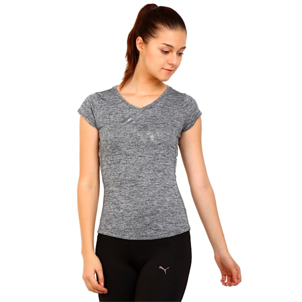 Active Training dryCELL Women's Heather Cat T-Shirt, black heather, extralarge-IND
