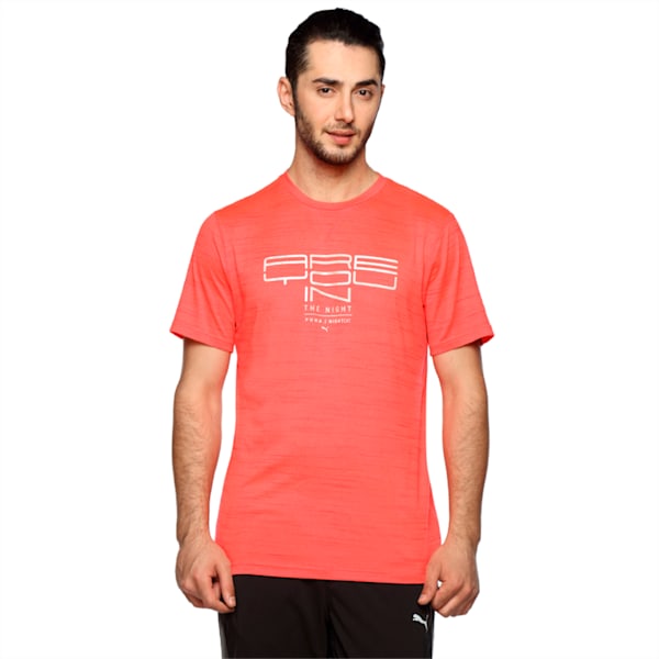 Running NightCat Men's T-Shirt, Red Blast Heather, extralarge-IND