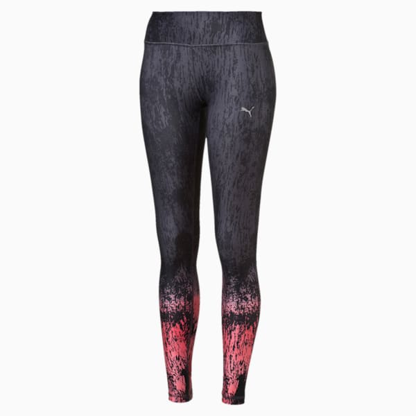Active Training Women's All Eyes On Me Tights, periscope-puma black-sunkist coral, extralarge-IND
