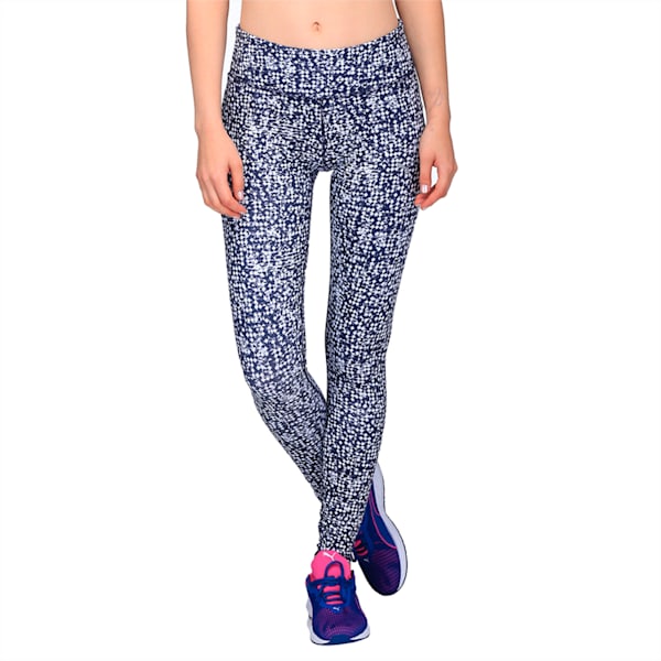 Active Training Women's All Eyes On Me Tights, peacoat-white box print, extralarge-IND