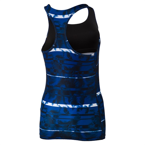 Training Essentials Women's Graphic Tank Top, black-true blue-explosive pt, extralarge-IND