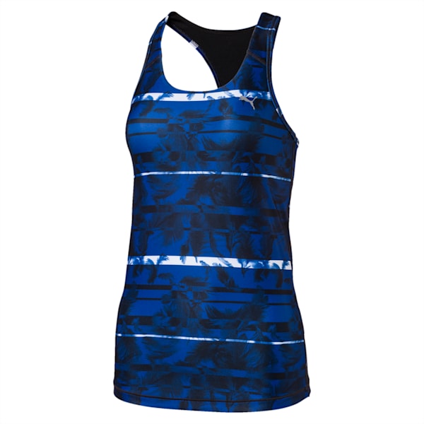 Training Essentials Women's Graphic Tank Top, black-true blue-explosive pt, extralarge-IND