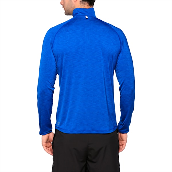 Running Men's Half Zip Long Sleeve, TRUE BLUE, extralarge-IND