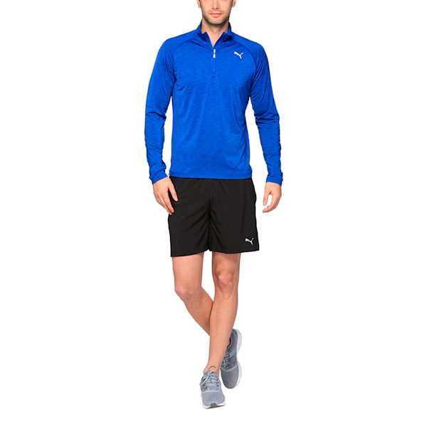 Running Men's Half Zip Long Sleeve, TRUE BLUE, extralarge-IND