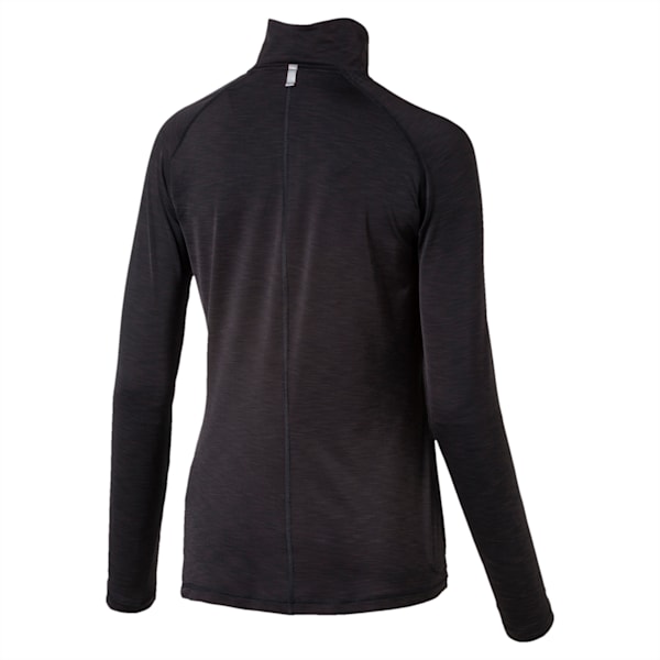Running Women's Half Zip Long Sleeve, Puma Black Heather, extralarge-IND