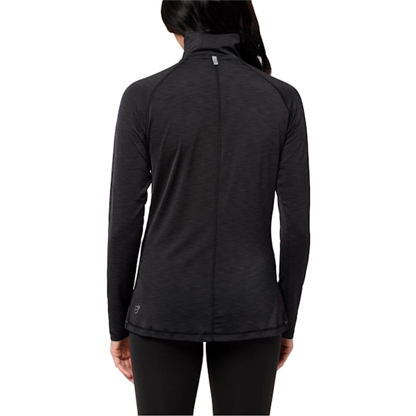 Running Women's Half Zip Long Sleeve, Puma Black Heather, extralarge