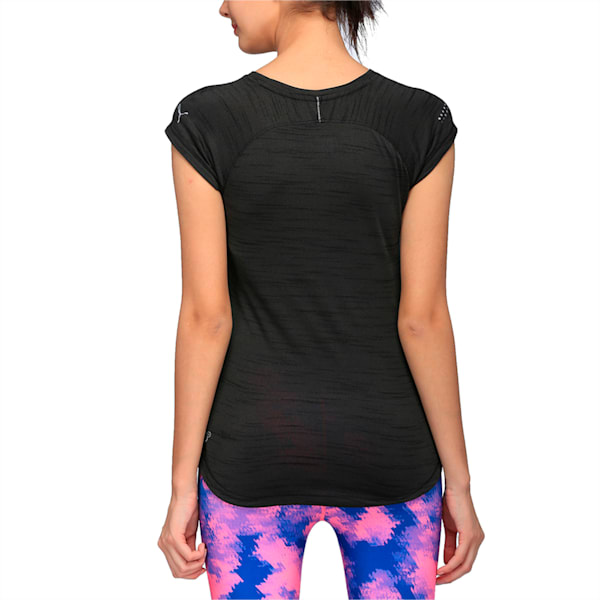 Running Women's T-Shirt, Puma Black Heather, extralarge-IND