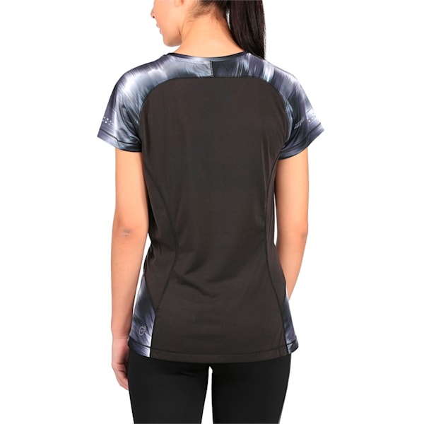 Running Women's Graphic T-Shirt, Puma Black Heather, extralarge-IND
