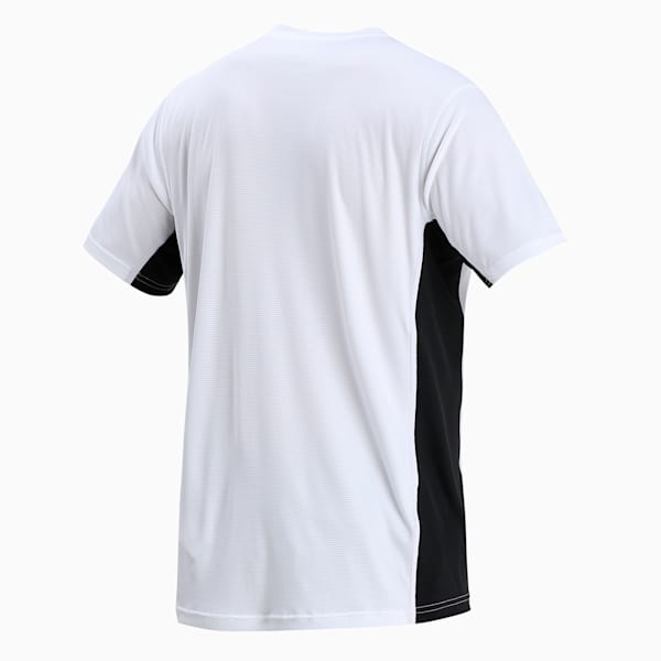 Cross the Line Short Sleeve dryCELL Men's Top, Puma White-Puma Black, extralarge-IND