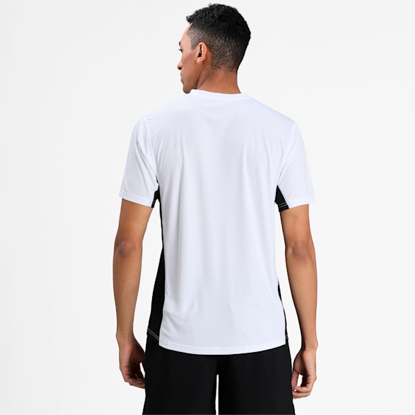 Cross the Line Short Sleeve dryCELL Men's Top, Puma White-Puma Black, extralarge-IND