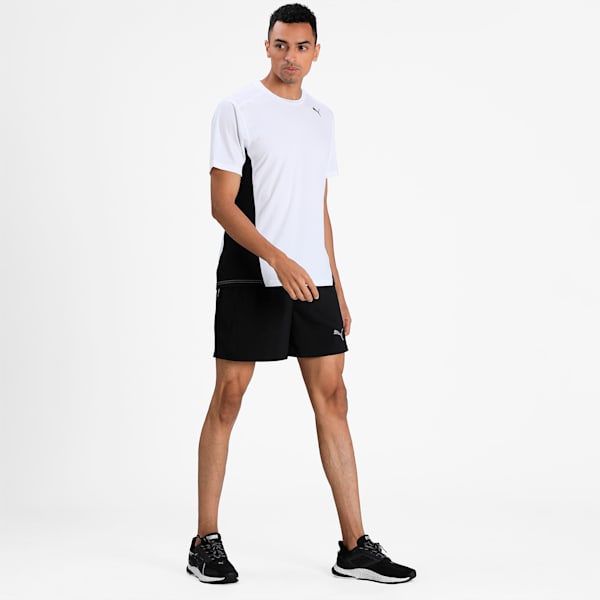 Cross the Line Short Sleeve dryCELL Men's Top, Puma White-Puma Black, extralarge-IND