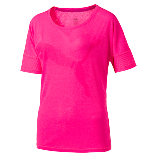 Active Training Women's Loose T-Shirt, KNOCKOUT PINK, extralarge-IND