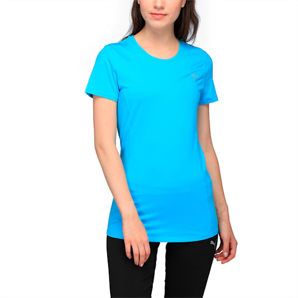 Training Women's Essential T-Shirt, Blue Atoll, extralarge-IND