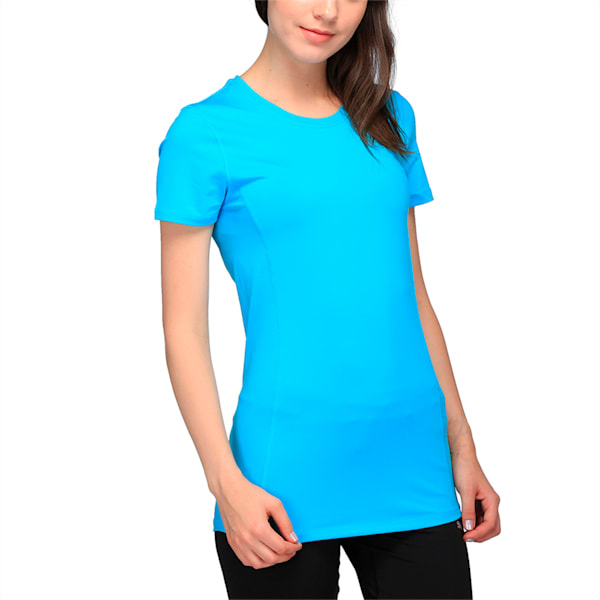 Training Women's Essential T-Shirt, Blue Atoll, extralarge-IND