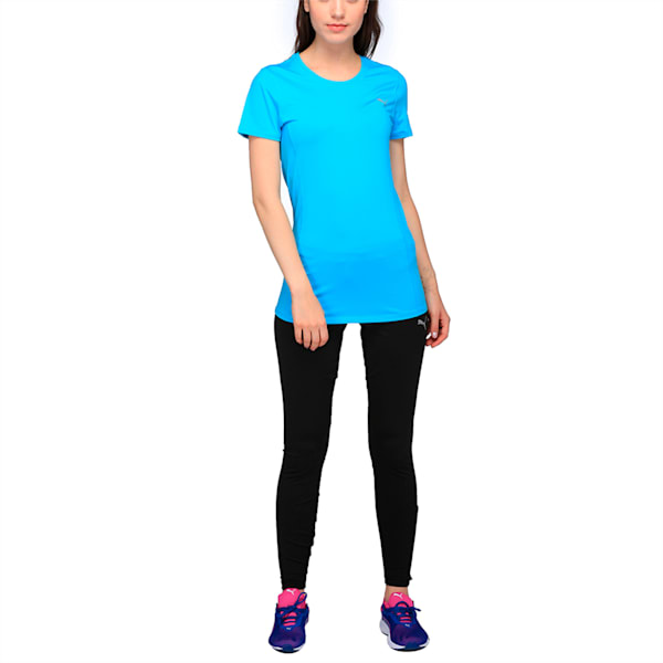 Training Women's Essential T-Shirt, Blue Atoll, extralarge-IND