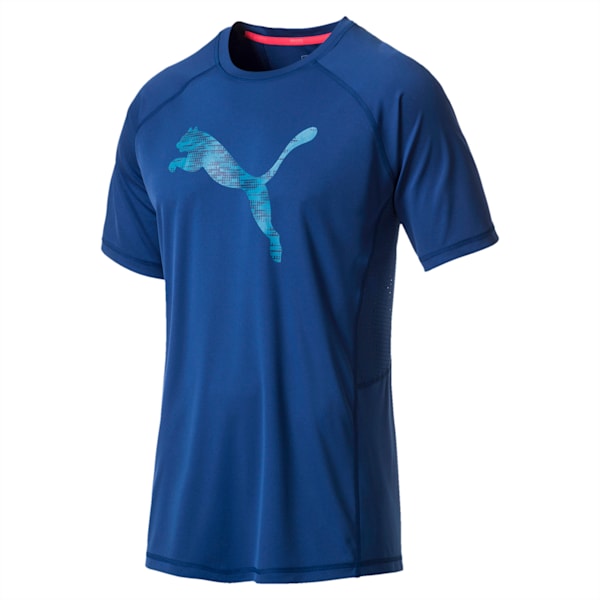 Active Training Men's Vent Cat T-Shirt, TRUE BLUE, extralarge-IND