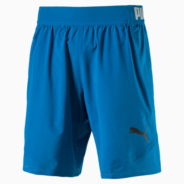 Active Training Men's Vent Stretch Shorts, Mykonos Blue, extralarge-IND