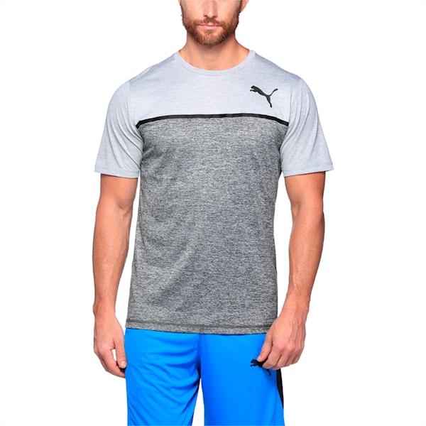 Active Training Men's Bonded Tech T-Shirt, Light GrayHthr-Dark GrayHthr, extralarge-IND