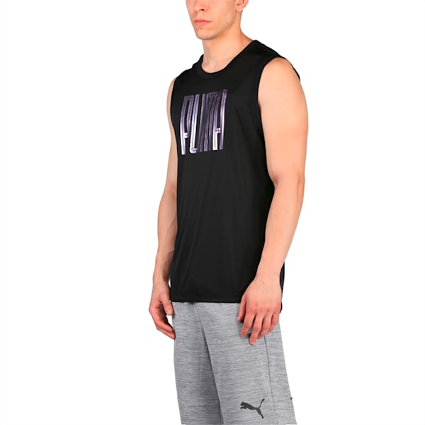 Active Training Men's Sleeveless Shirt, Puma Black-Puma Black, extralarge-IND