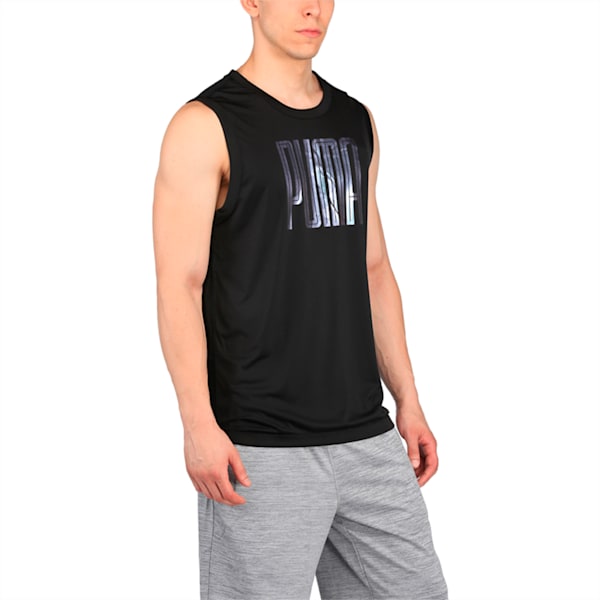 Active Training Men's Sleeveless Shirt, Puma Black-Puma Black, extralarge-IND