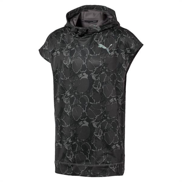 Active Training Men's Tech Fleece Sleeveless Hoodie, quiet shade-puma black, extralarge-IND