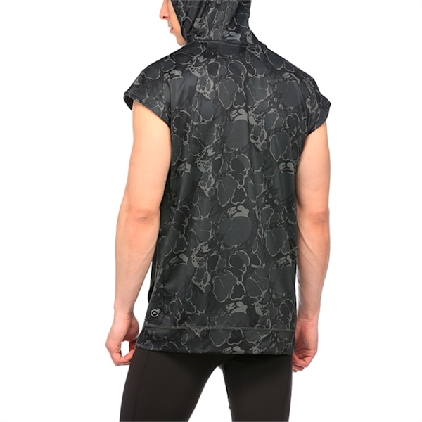 Active Training Men's Tech Fleece Sleeveless Hoodie, quiet shade-puma black, extralarge-IND