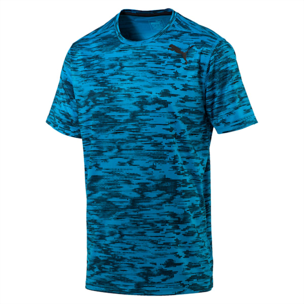 Training dryCELL Men's Graphic T-Shirt, Puma Black-blue danube, extralarge-IND