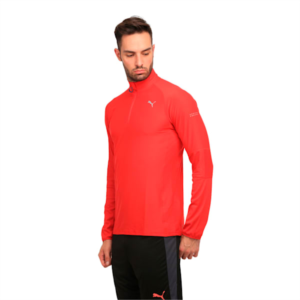 Running Men's Half Zip Long Sleeve, Toreador, extralarge-IND