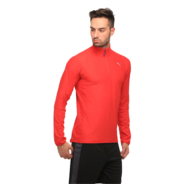 Running Men's Half Zip Long Sleeve, Toreador, extralarge-IND