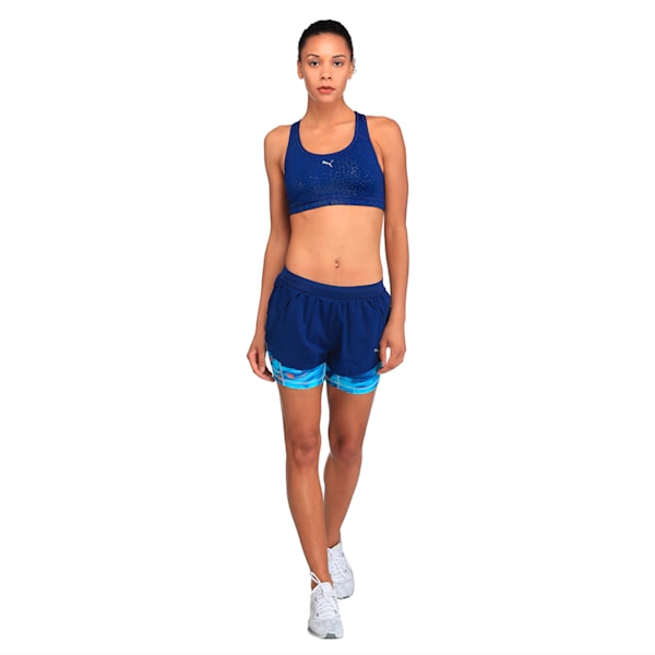 Running Women's Blast 2 in 1 Shorts, Blue Depths-Inner Tight AOP, extralarge-IND