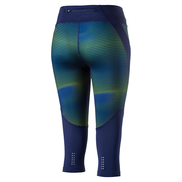Running Women's Graphic 3/4 Tights, Blue Depths-Dot AOP, extralarge-IND