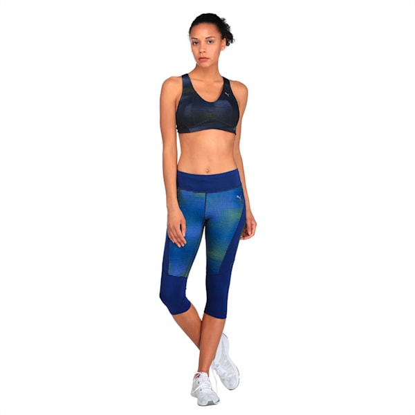 Running Women's Graphic 3/4 Tights, Blue Depths-Dot AOP, extralarge-IND