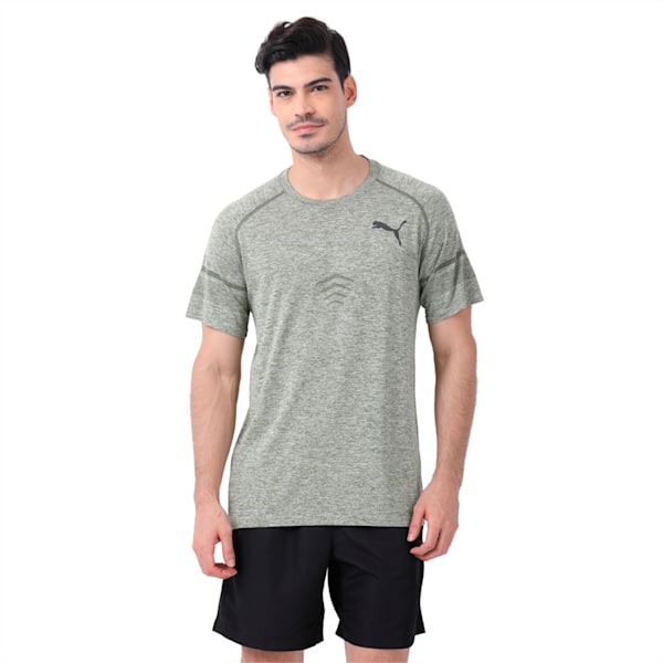 Active Training Men's Vent evoKNIT T-Shirt, Olive Night Heather, extralarge-IND