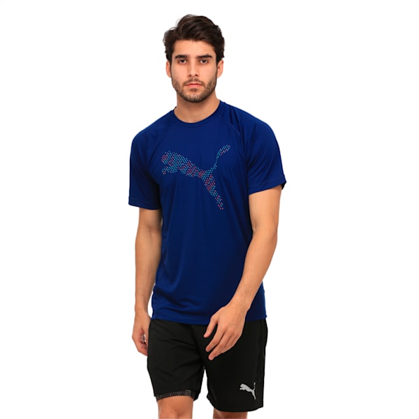 Active Training Men's Vent Cat T-Shirt, Blue Depths, extralarge-IND