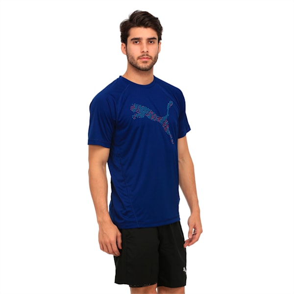 Active Training Men's Vent Cat T-Shirt, Blue Depths, extralarge-IND