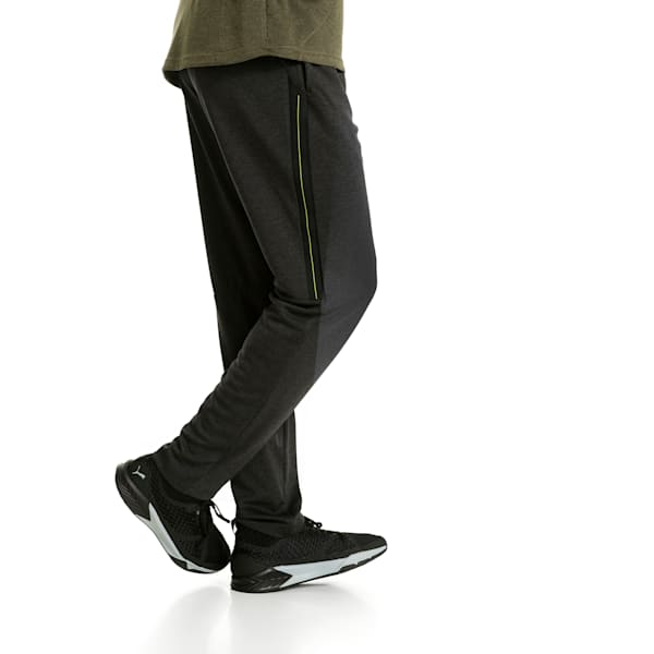 Men's Tapered Sweatpants, Puma Black Heather, extralarge-IND