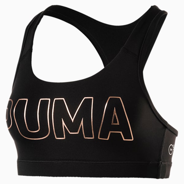 PWRSHAPE Forever Women's Bra, Puma Black-PUMA copper, extralarge