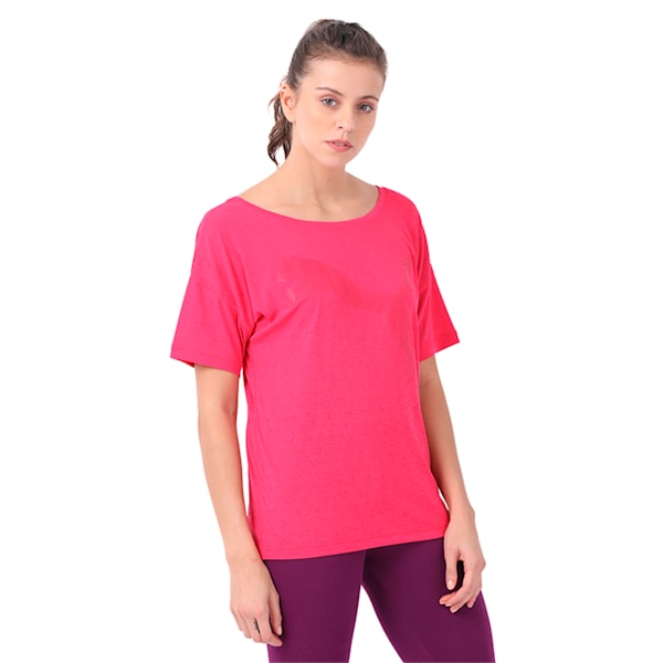 Active Training Women's Dancer Drapey Solid T-Shirt, Love Potion, extralarge-IND