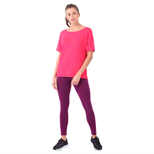 Active Training Women's Dancer Drapey Solid T-Shirt, Love Potion, extralarge-IND