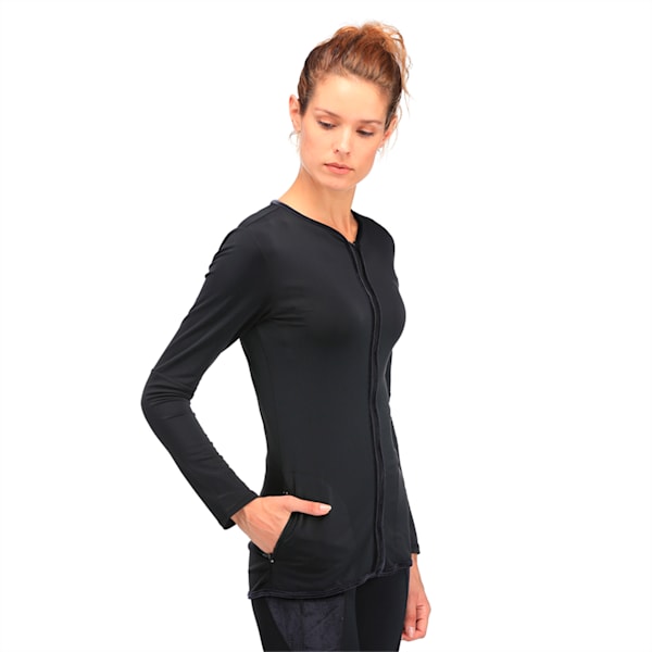 Active Training Women's Explosive Velvet Jacket, Puma Black, extralarge-IND