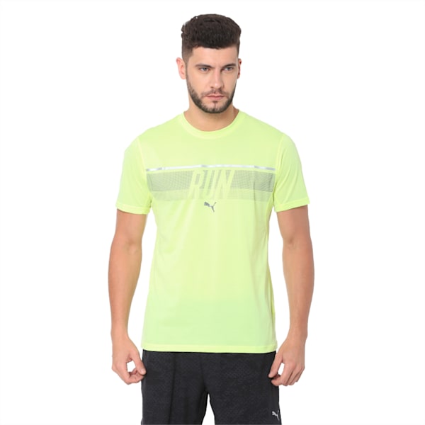 Run Men's Running T-Shirt, Fizzy Yellow, extralarge-IND