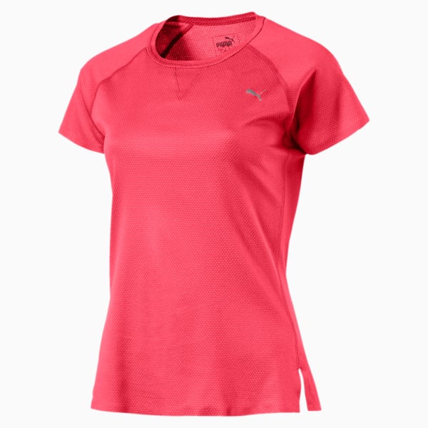 PWRRUN Women's Short Sleeve T-Shirt, Paradise Pink, extralarge