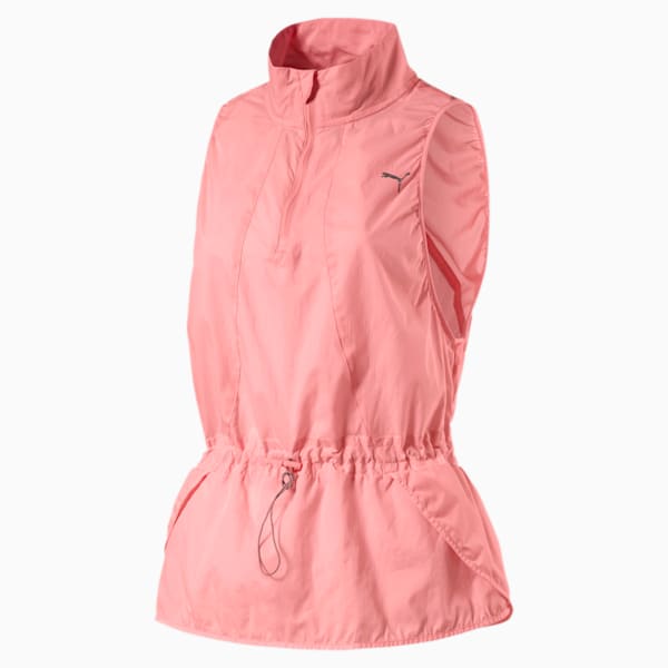 Explosive Run Women's Vest, Soft Fluo Peach, extralarge